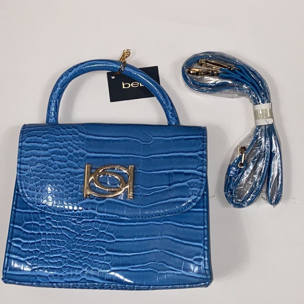 Bebe Rosalina Ella Mini Crossbody Bag Color Blue